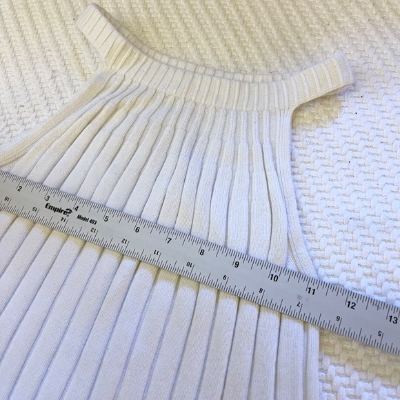 Cream Ribbed Knit Top - Picture 4 of 5